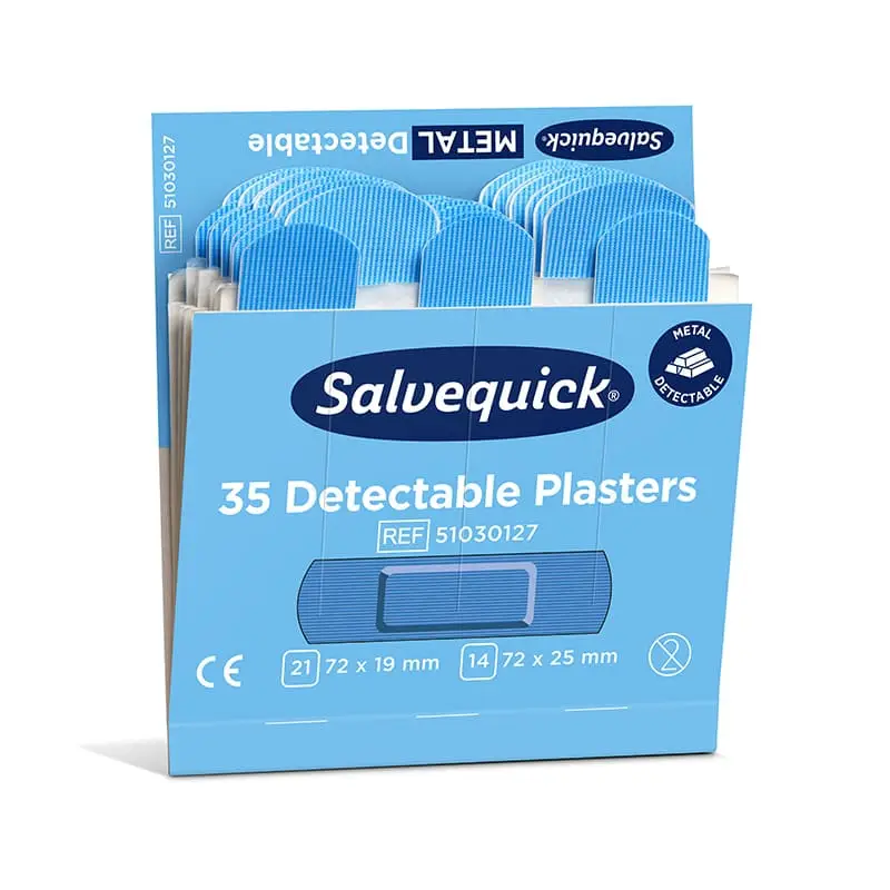 Detectable Plåster 6 x 35 st från Salvequick | #51030127 | Första Hjälpen