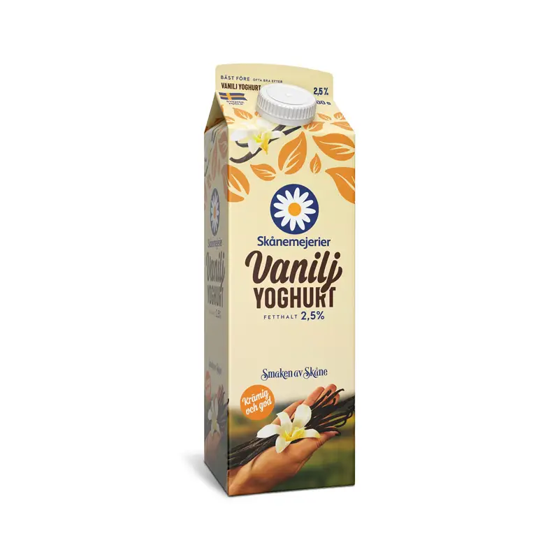 Vaniljyoghurt 2,5% 6 x 1 kg från Skånemejerier | #512320 | Yoghurt