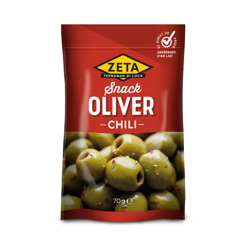 Snackoliver Chili 8x70g från Zeta | #5128 | Oliver