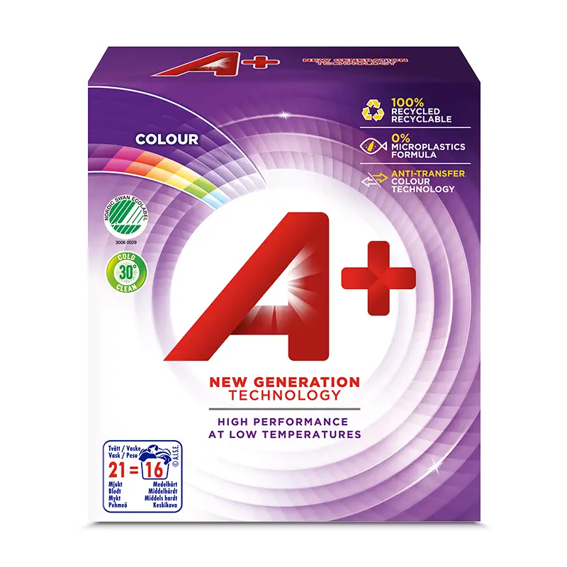 Color Pulver 12 x 700 g från A+ | #51322 | Tvättmedel