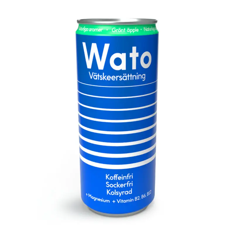 Vätskeersättning Grönt Äpple 24 x 33 cl från Wato | #1080 | Funktionsdryck
