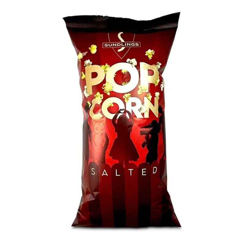 Salted Popcorn 16 x 100 g från Sundlings | #10070 | Popcorn