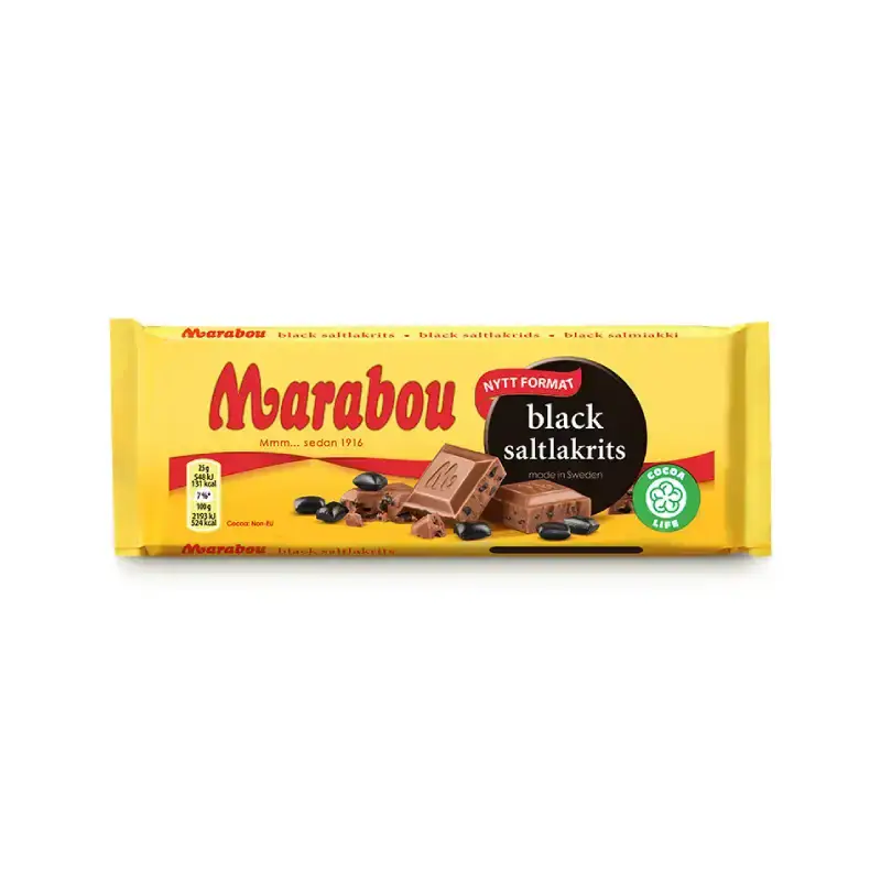 Marabou Black Saltlakrits 24 x 100 g från Marabou | #4264678 | Choklad