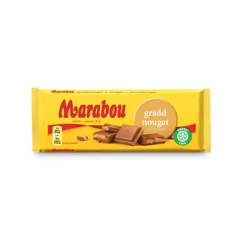 Marabou Gräddnougat 22x100g från Marabou | #754783 | Choklad