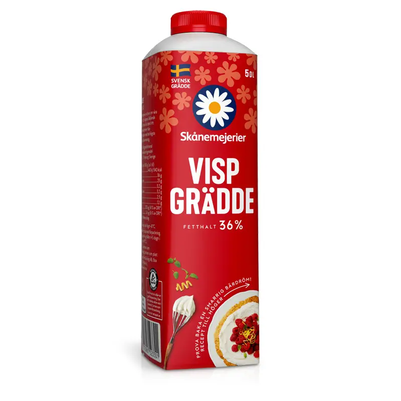 Vispgrädde 36% 12 x 5 dl från Skånemejerier | #52330 | Grädde