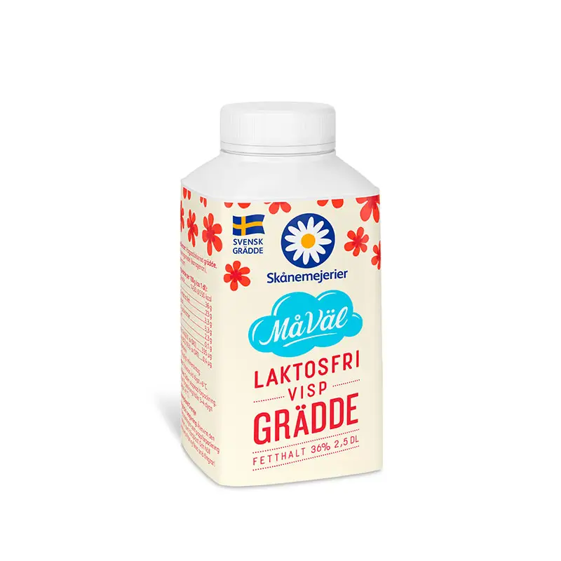 Vispgrädde 36% 2,5dl laktosfri 12 x 0.25 l från Skånemejerier | #52338 | Grädde