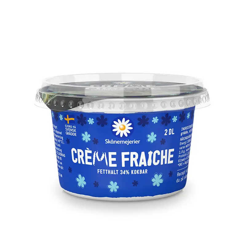 Crème Fraiche 34% 8 x 2 dl från Skånemejerier | #52380 | Crème Fraiche