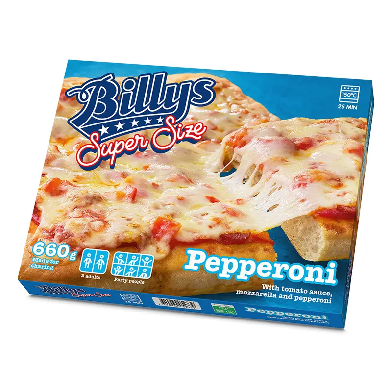 Pepperoni 6 x 660 g från Billys | #5273 | Pizza