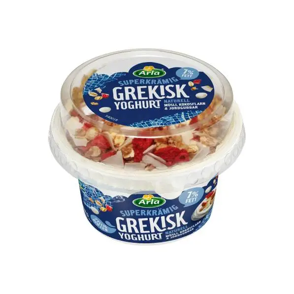 Grekisk Yoghurt med Musli 7% 8 x 188 g från Arla | #9449 | Yoghurt