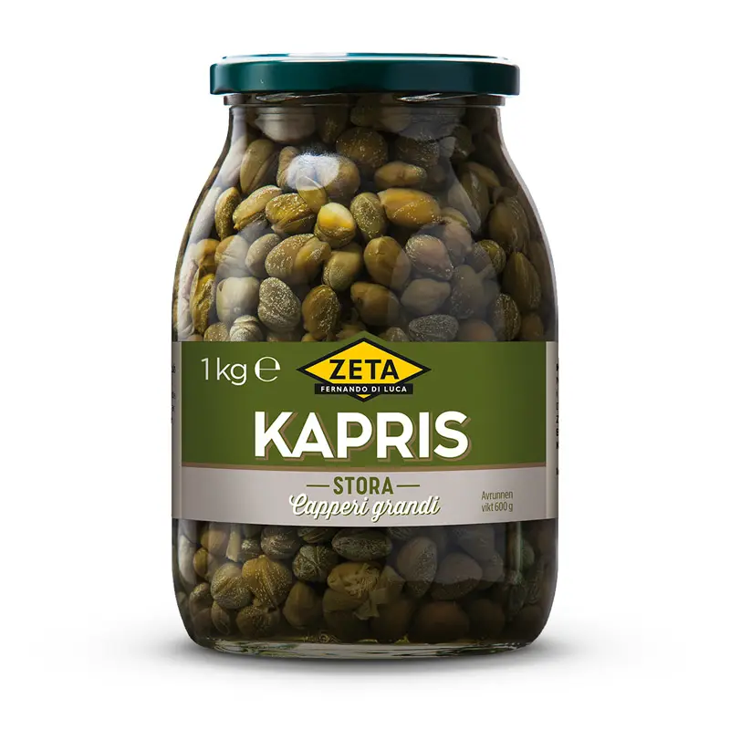 Kapris stor 1x1kg från Zeta | #5293 | Grönsakskonserv