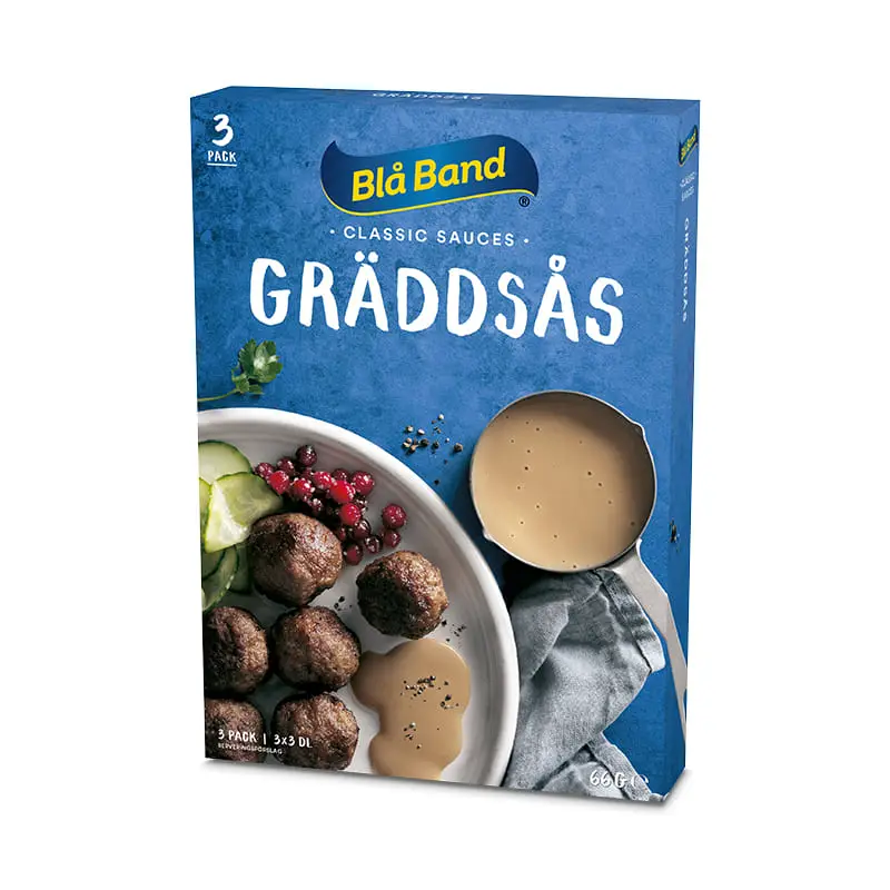 Gräddsås 3-pack 10 x 3 st från Blå Band | #531967 | Sås