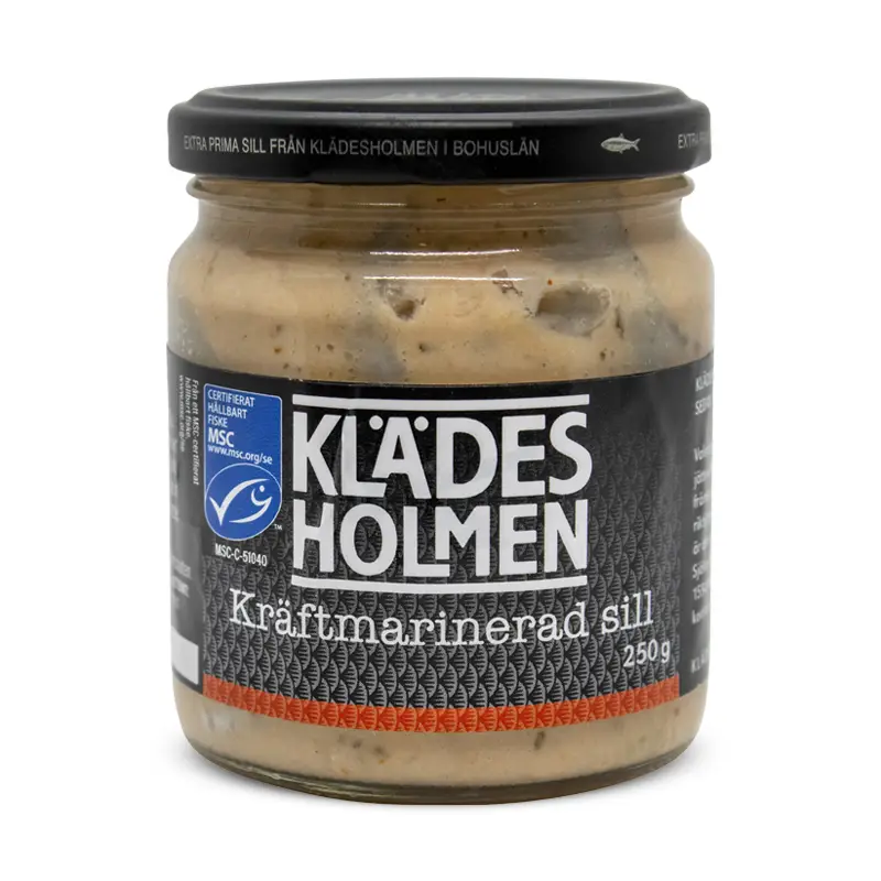 Kräftmarinerad Sill 10 x 250 g från Klädesholmen | #542003 | Fisk