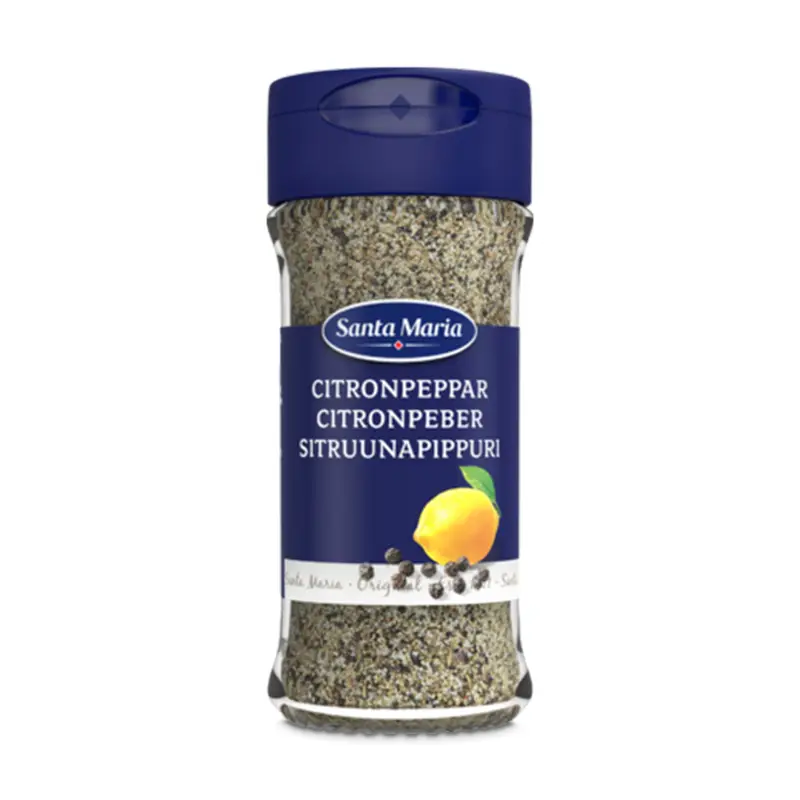Citronpeppar 6 x 55 g från Santa Maria | #101607 | Kryddor