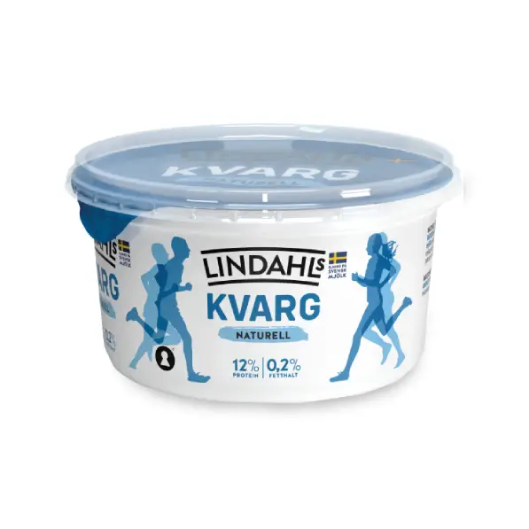 Kvarg Naturell 0,2% 6 x 500 g från Lindahls | #54601 | Kvarg