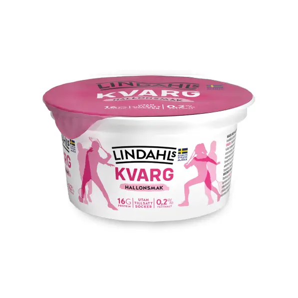 Kvarg Hallon 0,2% 8 x 150 g från Lindahls | #54635 | Kvarg