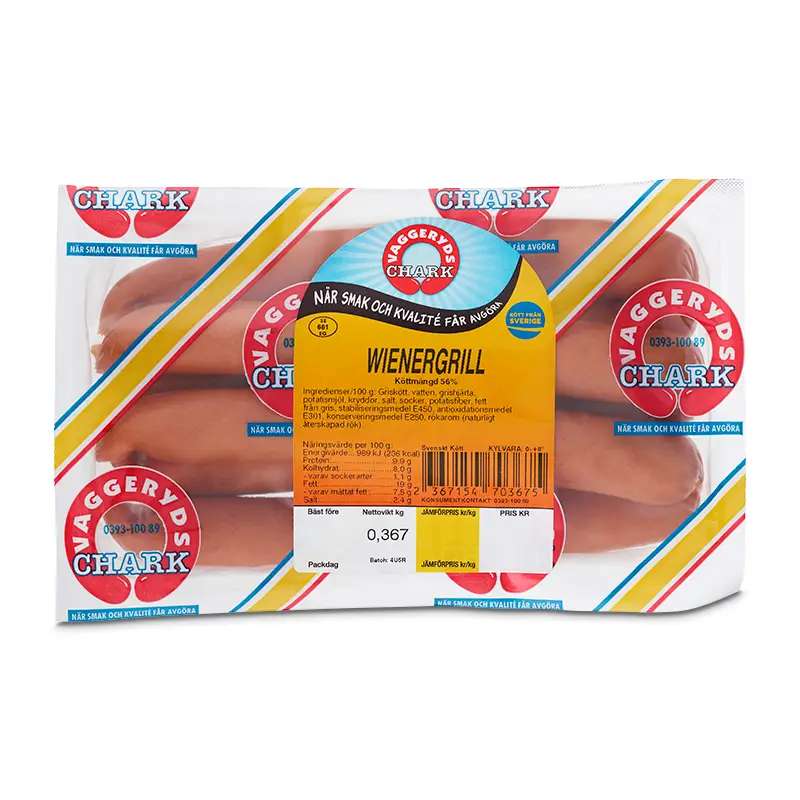 Wienergrill 1 x 400 g från Vaggeryds Chark | #547 | Korv