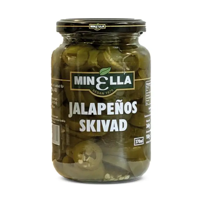 Jalapeño Skivad 12 x 360 g från Minella | #5474 | Grönsakskonserv