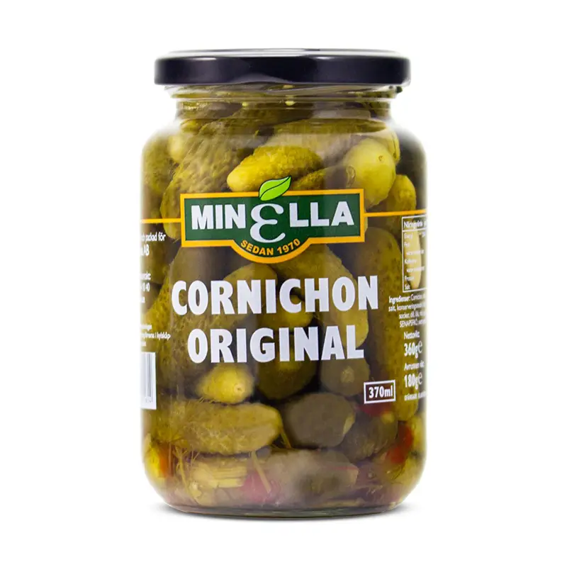 Cornichon Gurka Original 12 x 360 g från Minella | #5476 | Grönsakskonserv