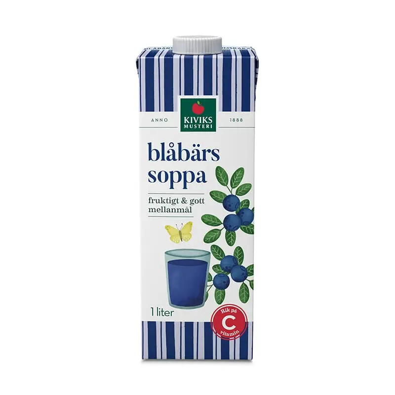 Blåbärssoppa 10 x 1 l från Kiviks Musteri | #55170 | Soppa & Kräm