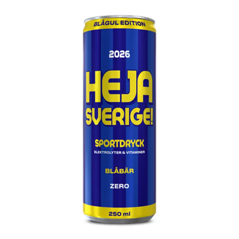 Heja Sverige Blåbär 24 x 25 cl från first Class Brands | #SVE001 | Funktionsdryck