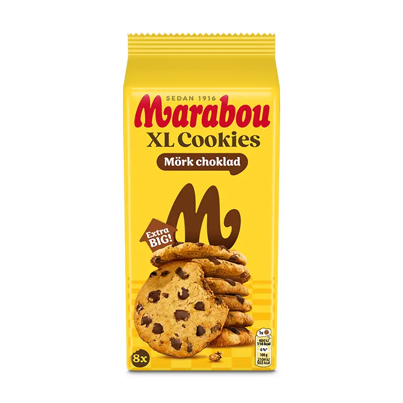 XL Cookies Mörk Choklad 10 x 184 g från Marabou | #4326696 | Kakor & Söta kex