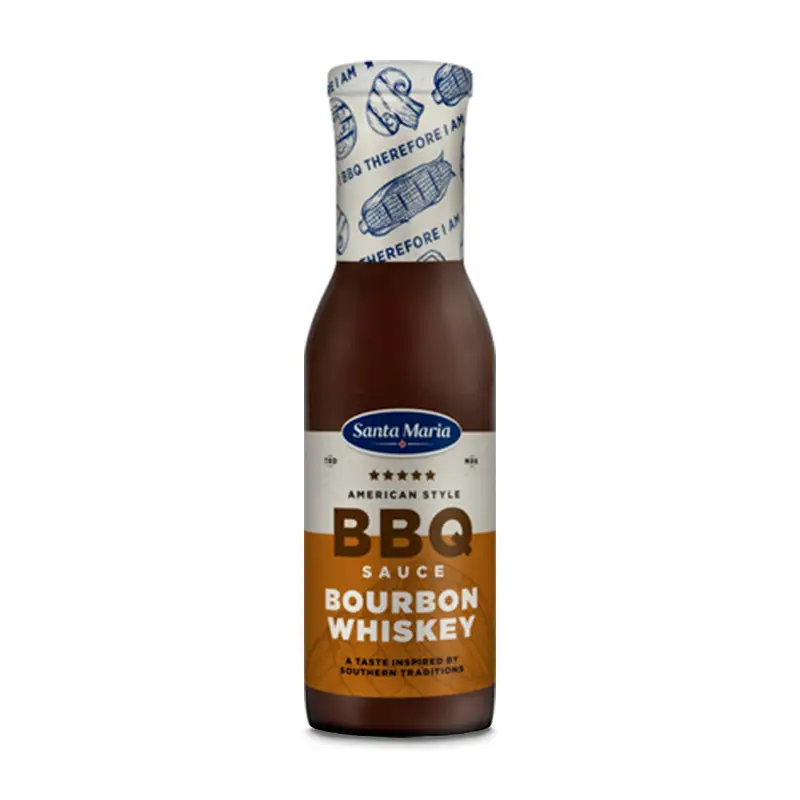 BBQ Sauce Bourbon Whiskey 12 x 370 g från Santa Maria | #200633 | Sås