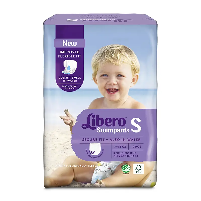 Simblöjor S (7-12 kg) 8 x 12 st från Libero | #55689 | Blöjor