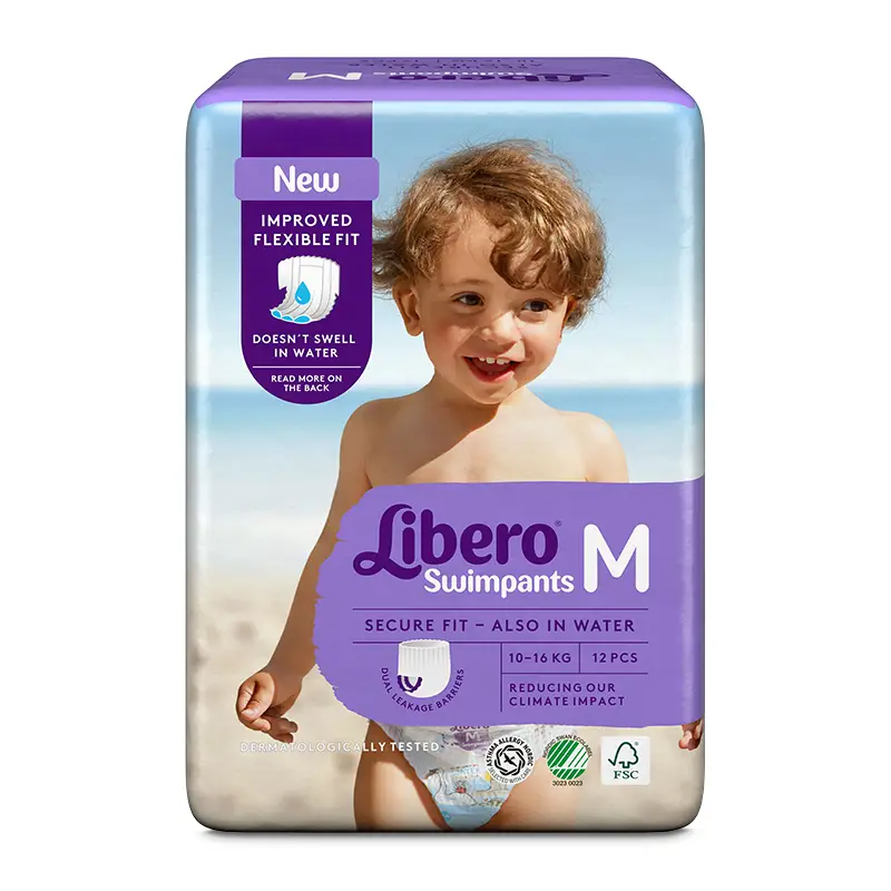 Simblöjor M (10-16 kg) 8 x 12 st från Libero | #55690 | Blöjor