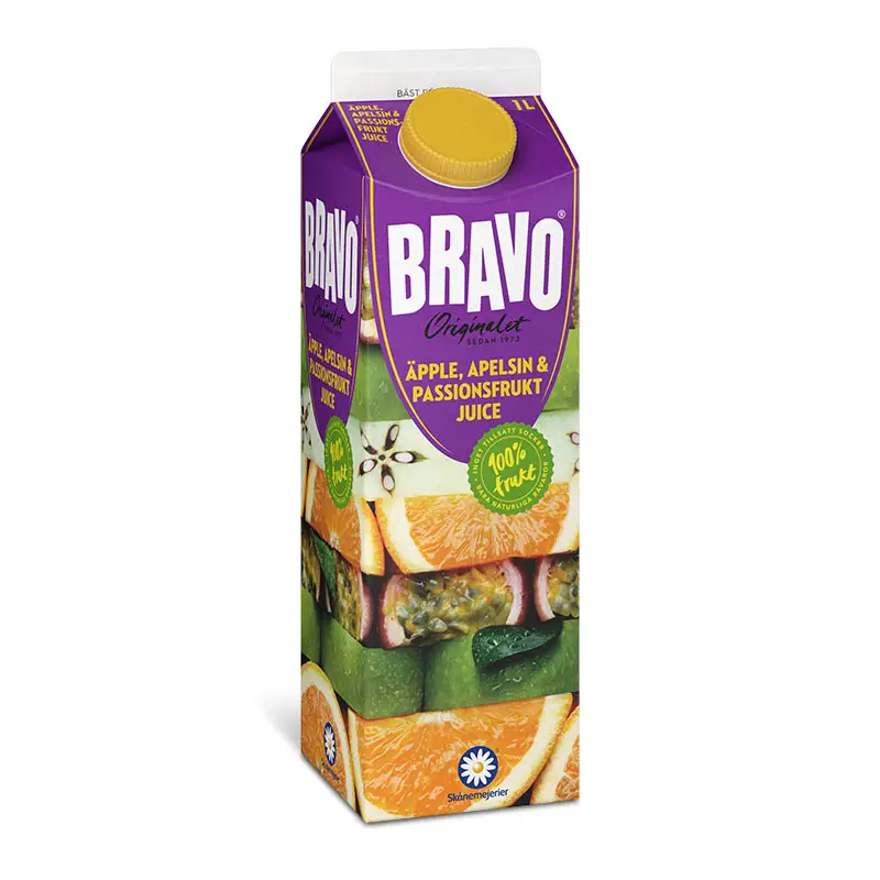 Juice Äpple, Apelsin & Passion 6 x 1 l från Bravo | #56145 | Juice