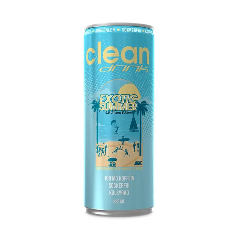 Exotic Summer 24 x 33 cl från Clean Drink | #56700 | Energidrycker