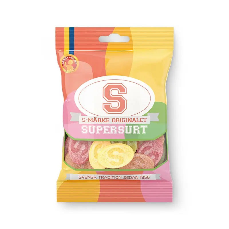 S-Märke Supersurt 18 x 80 g från CandyPeople | #5757 | Godis