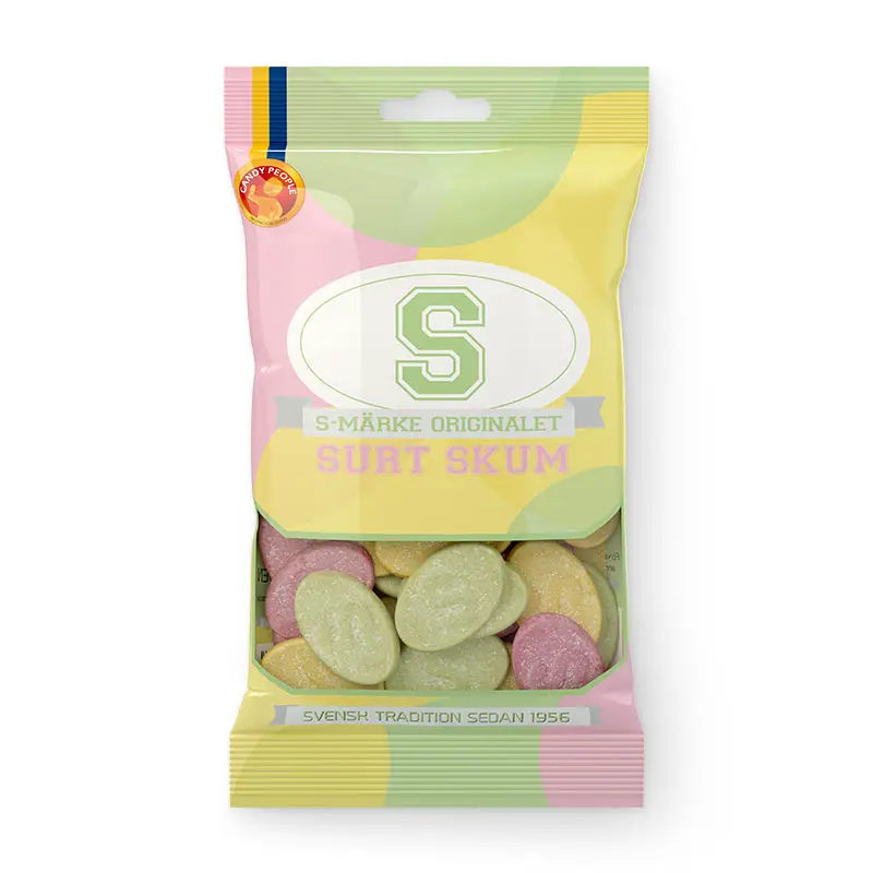 S-Märke Surt Skum 14 x 70 g från CandyPeople | #5760 | Godis