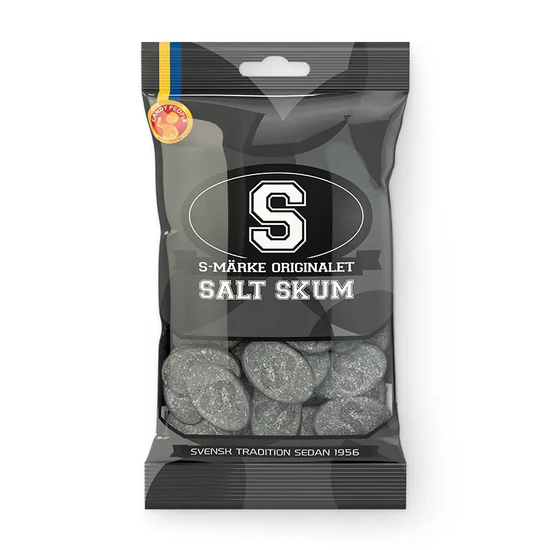 S-Märke Salt Skum 14 x 70 g från CandyPeople | #5761 | Godis