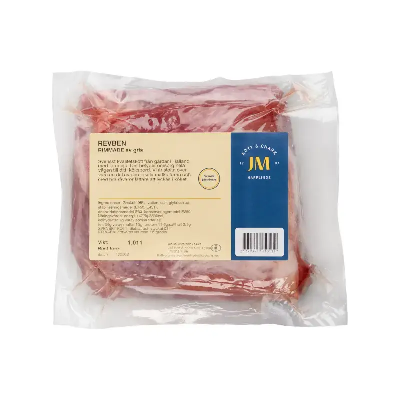 Rimmade Revben Tjocka Knäckta 7 x 1 kg från JM Kött & Chark | #578 | Revben