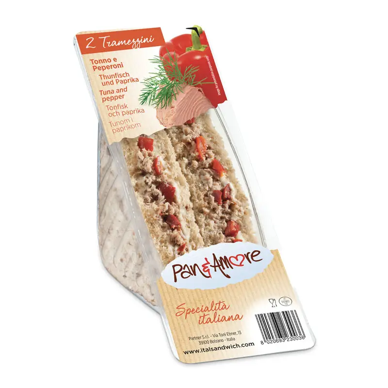 Trekantmacka Tonfisk & Paprika 6 x 140 g från Paneamore | #7003 | Smörgåsar färdiga