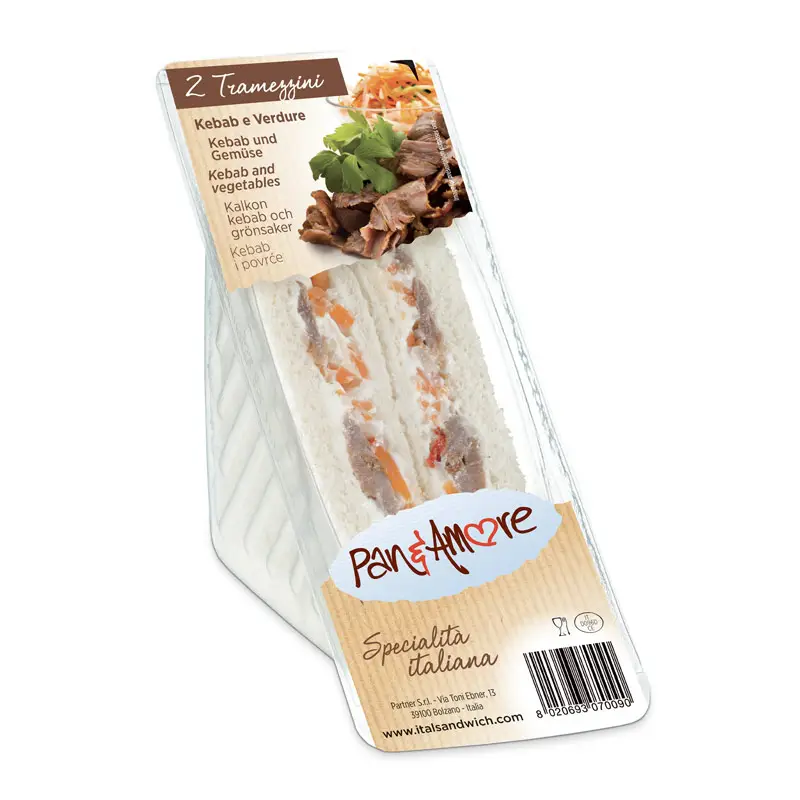 Trekantmacka Kebab 6 x 140 g från Paneamore | #7009 | Smörgåsar färdiga