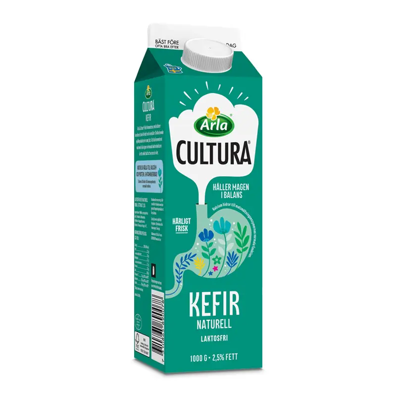 Kefir Naturell laktosfri 2,5% 6 x 1 kg från Arla Cultura | #583010 | Filmjölk