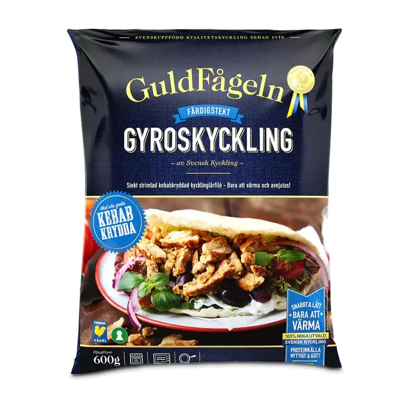 Kycklinggyros 10 x 600 g från Guldfågeln | #26757 | Kebab