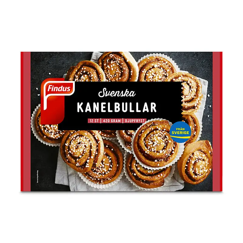 Svenska Kanelbullar 6 x 420 g från Findus | #96012626 | Bullar & längder