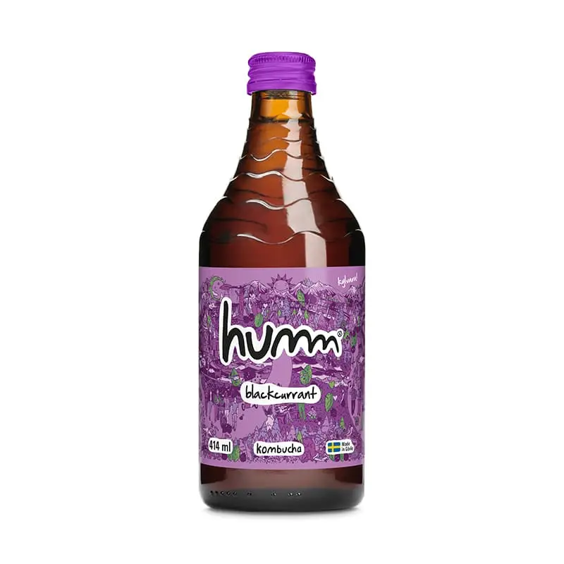 Kombucha Blackcurrant 6 x 41.4 cl från Humm | #1024-L6 | Kombucha