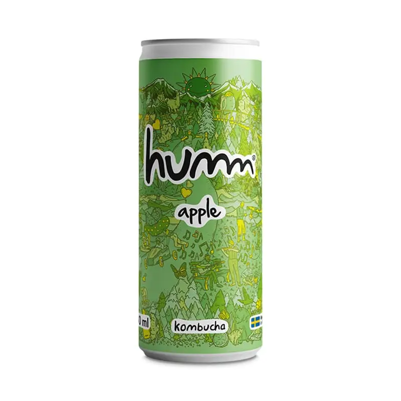 Kombucha Apple 12 x 33 cl från Humm | #1019-12 | Kombucha