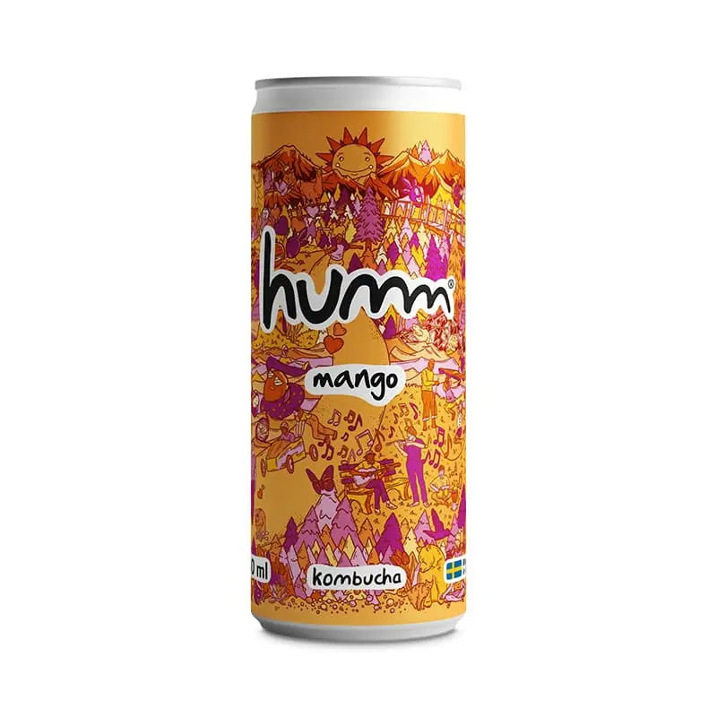 Kombucha Mango 12 x 33 cl från Humm | #1020-12 | Kombucha