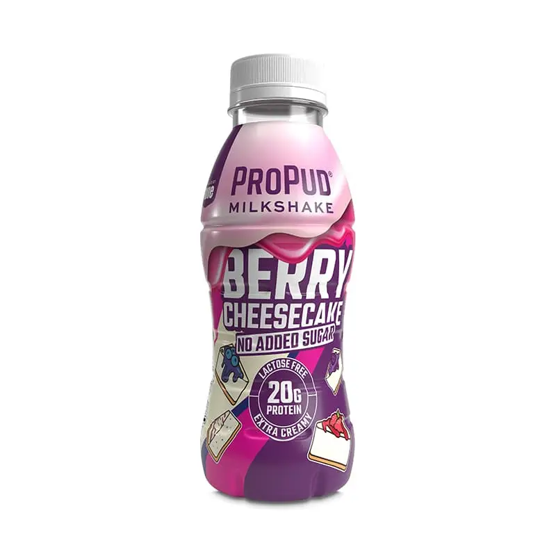 Protein Milkshake Berry Cheesecake 8 x 330 ml från ProPud | #1233 | Proteinshakes