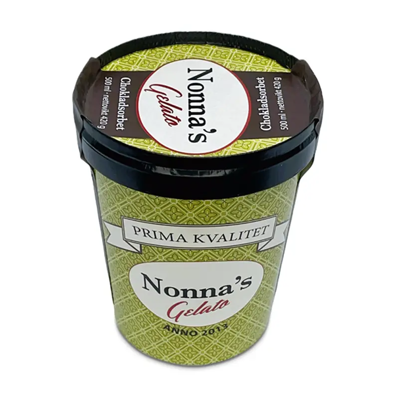 Chokladsorbet 6 x 500 ml från Nonnas Gelato | #300933 | Kulglass