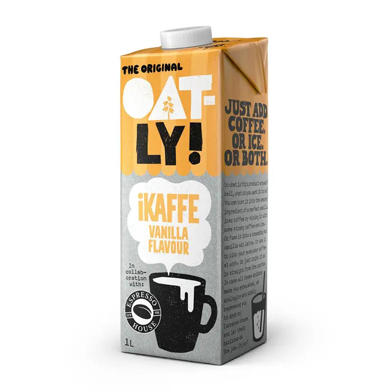 Havredryck iKaffe Vanilla 6 x 1 l från Oatly | #62280 | Växtbaserad mjölkdryck