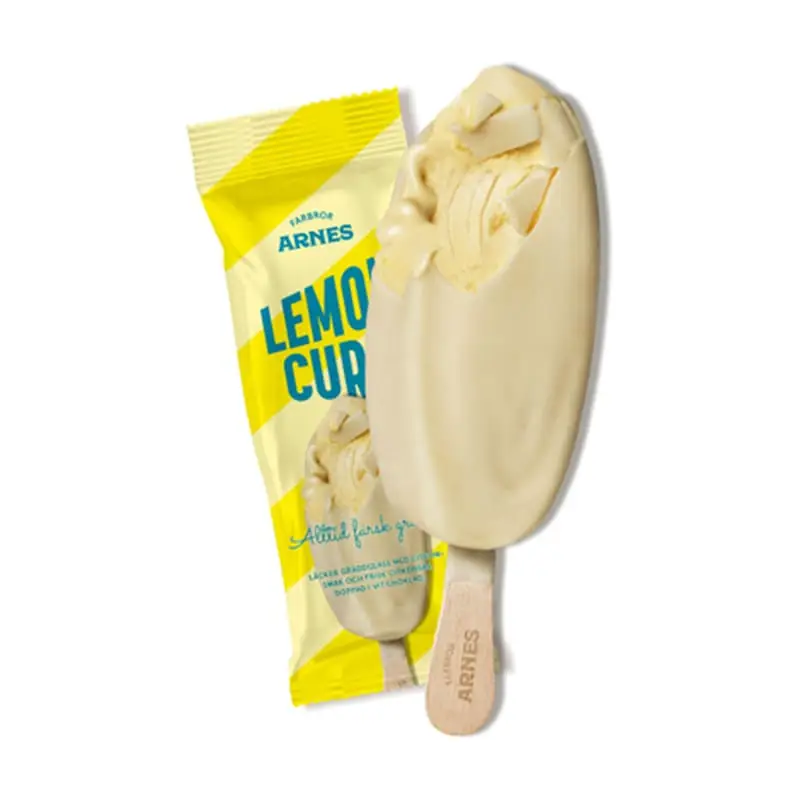 Farbror Arnes Lemon Curd Glass 20 x 100 ml från Triumf Glass | #70056 | Pinnglass