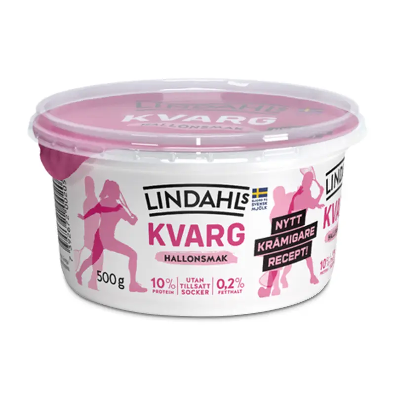 Kvarg Hallon 0,2% 6 x 500 g från Lindahls | #54650 | Kvarg