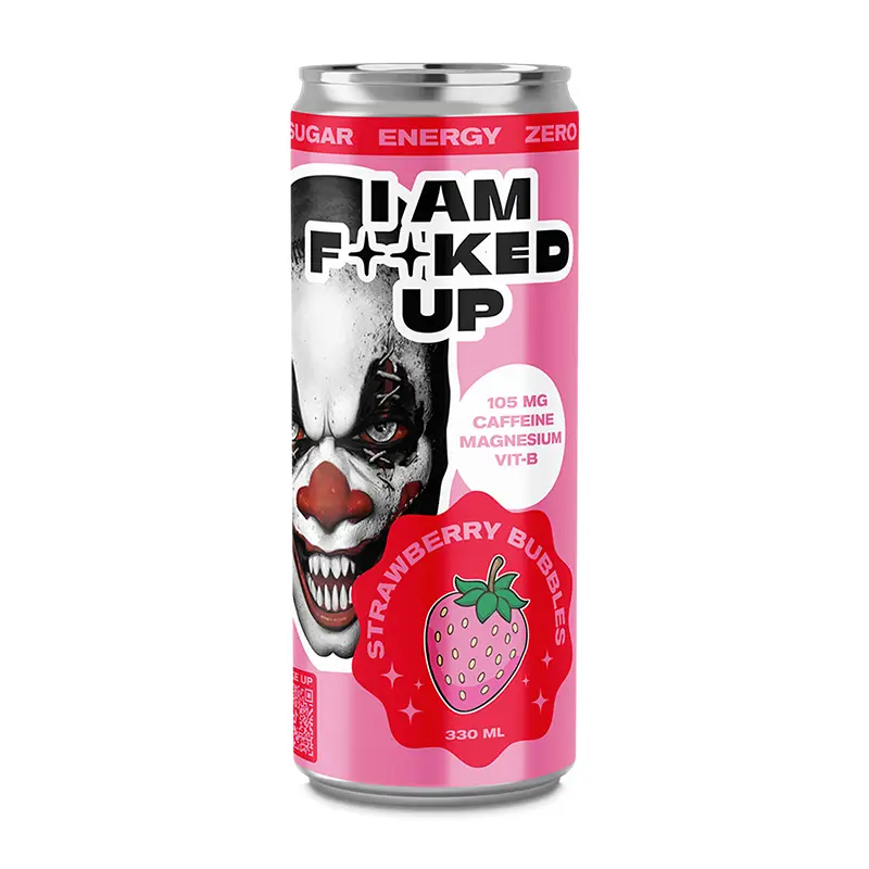 Fucked Up Strawberry Bubble 24 x 33 cl från Swedish Supplements | #24422-24 | Energidrycker