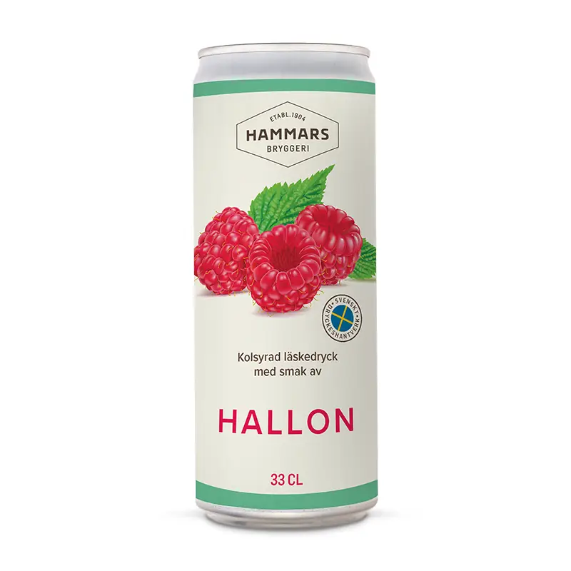 Hallon 24 x 33 cl från Hammars Bryggeri | #104016 | Läsk & Soda