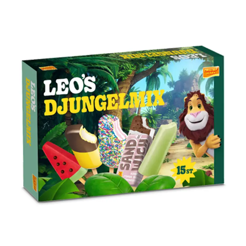 Leos Djungelmix Pinnglassar 15-pack 5 x 15 st från Triumf Glass | #20041 | Pinnglass